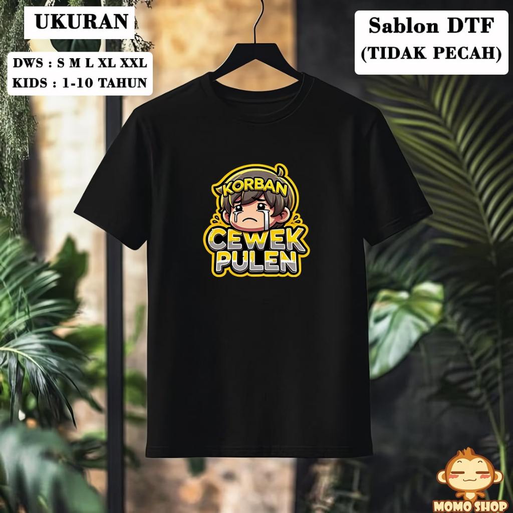 C03813 PULEN เสื้อยืดผู้หญิง VICTIM DISTRO / เสื้อยืดทันสมัย / UNISEX สําหรับผู้หญิงและผู้ชาย / DTF 