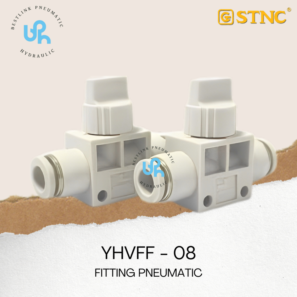 STNKRC FITTING PNEUMATIC STOP KRAN YHVFF - 08