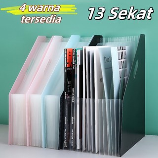 Standing File F4 / File Folder Document Bag A4 / Tas Dokumen File File Filling Folder 13 Sekat