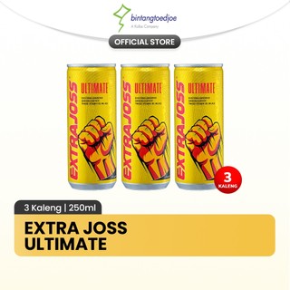 Extra Joss Ultimate 3 Kaleng - Energy Drink, Green Coffee, dan Less Sugar 