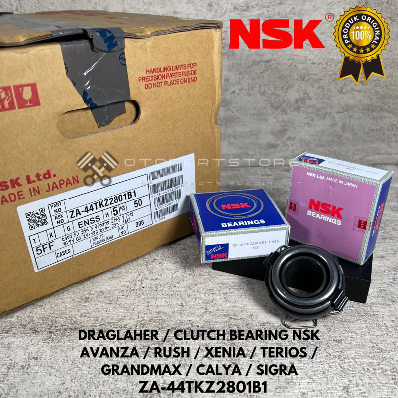 Draflaher CLUTCH BEARING CLUTCH BEARING CLUTCH RELEASE NSK AVANZA RUSH XEGRA GRANDMAX AGYA AYLA ZA-4