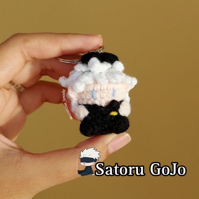 พวงกุญแจ Amigurumi Satoru Gojo | Amigurumi Satoru Gojo Jujutsu Kaisen