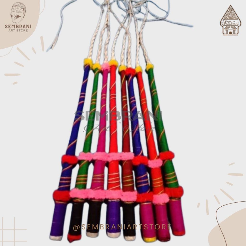 CHILDRENS LUMPING HORSE WHIP - แบบดั้งเดิม Dance Stick Whip Jaranan Craft Toy