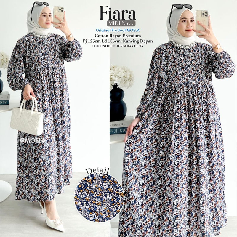 Midi DRESS GAMIS MOELA FIARA FIETI KESNA NIUIS DALEMAN PISEN RIFSI LUNAS VISEL UTIRA LULWA PILUF OLI