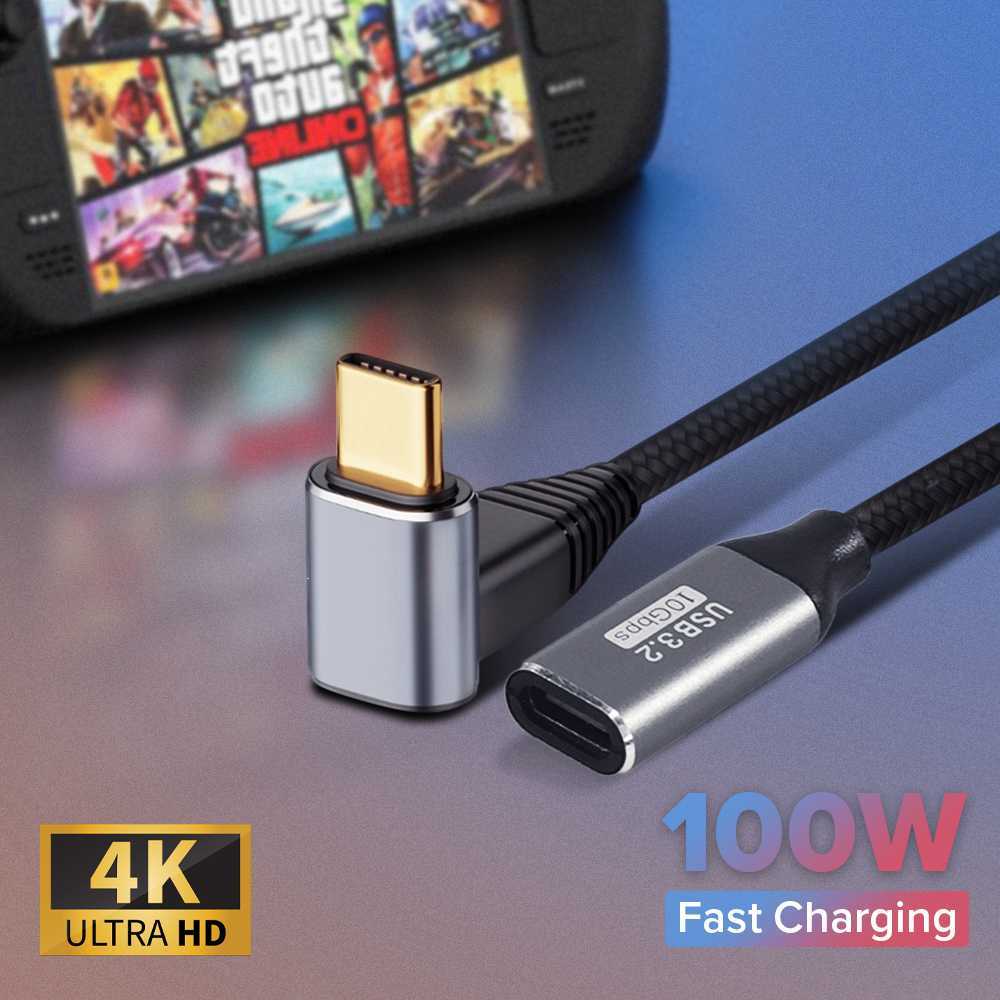 สายชาร์จ USB Type C Male to Type C Female 3.2 PD 10Gbps 50cm