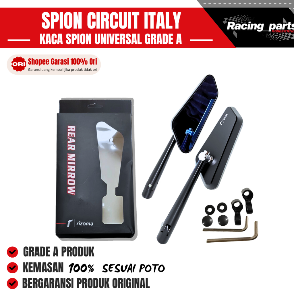 Riizoma Circuit Mirror RIZOMA PCX VARIO 150 NMAX CBR NINJA 250 กระจกวงจรรถจักรยานยนต์ Ori