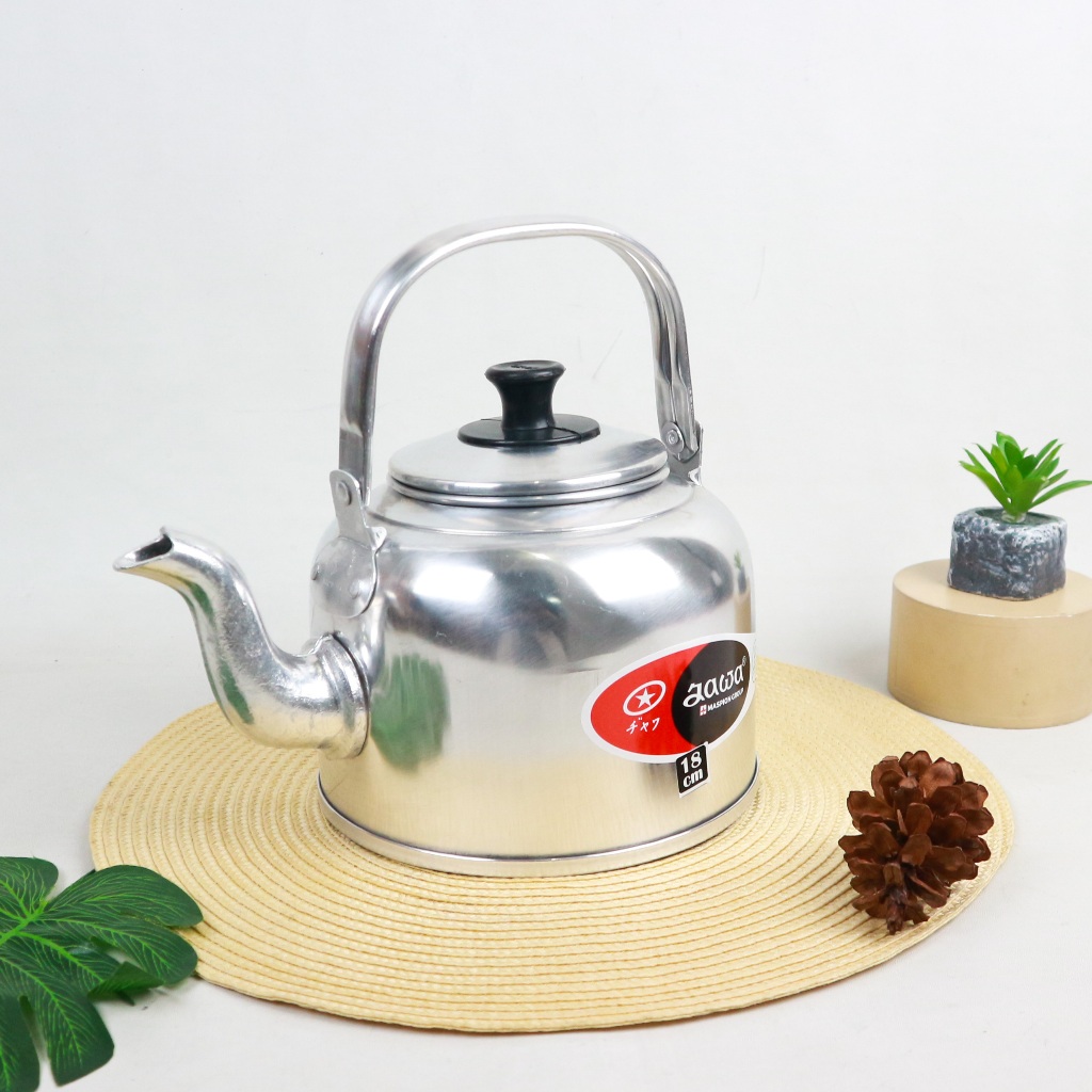 ใหม่!!! Maspion Java 18 ซม. Super Kettle กาต้มน้ําอลูมิเนียม / กาต้มน้ําชวา