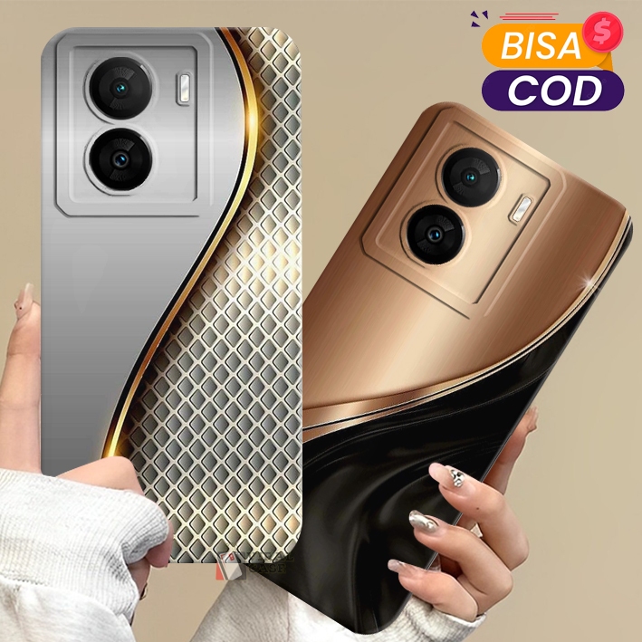 Vivo iQOO Z7 5G / Z7X 5G Case procamera Motif Luxury Frame Kesing - Casing - Viral Case
