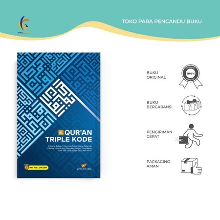 หนังสือทางศาสนาอิสลาม - Al-Quran Triple Code A5 HVS Full Color - Qultum Media - Bumifiksi