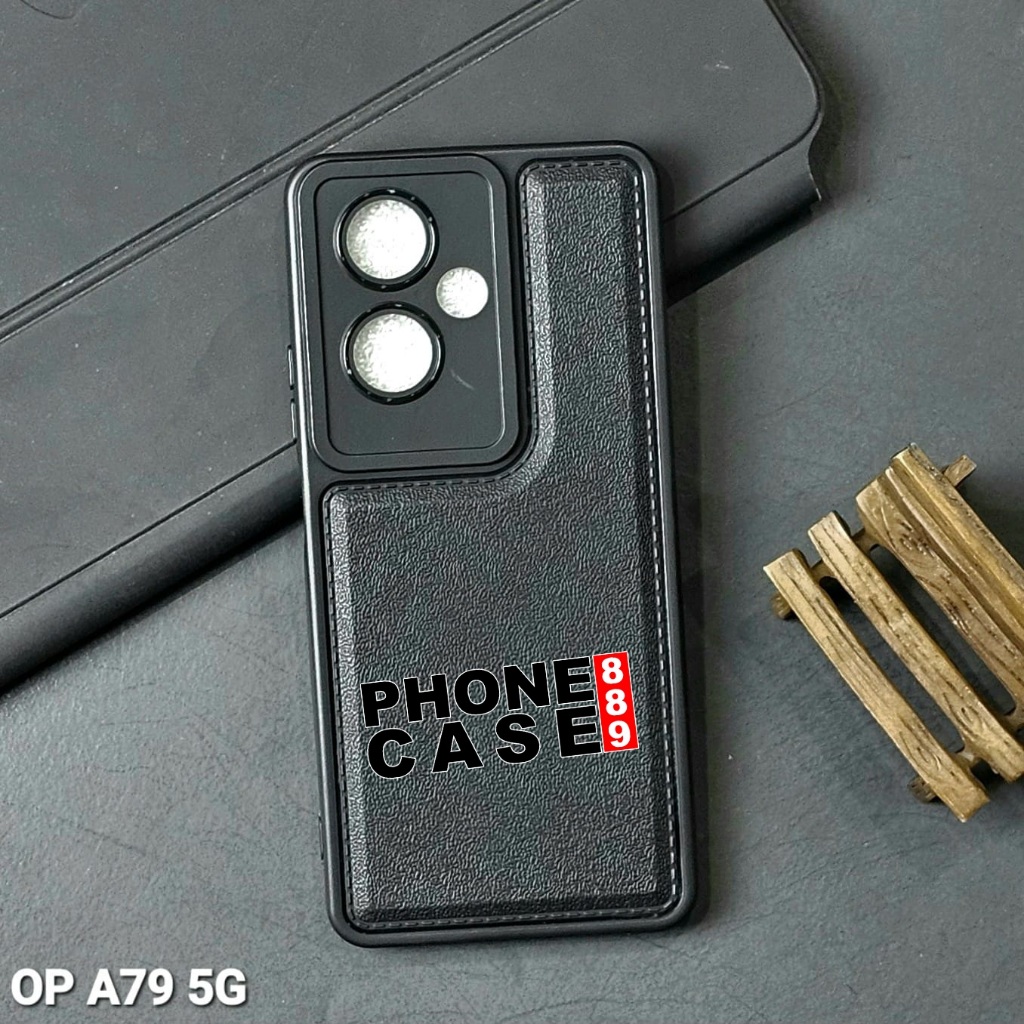 OPPO A79 5G CASE LEATHER PRO BLACK CASE สีดํา OPPO A79 5G