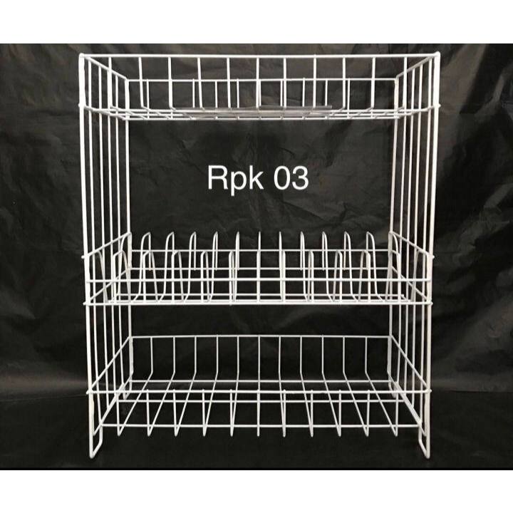 WAREHOUSE CLEARANCE 3-TIER DISH RACK / RPK 03 และ 02 / SINK RACK / WARKOP RACK / RUSPROOF RACK