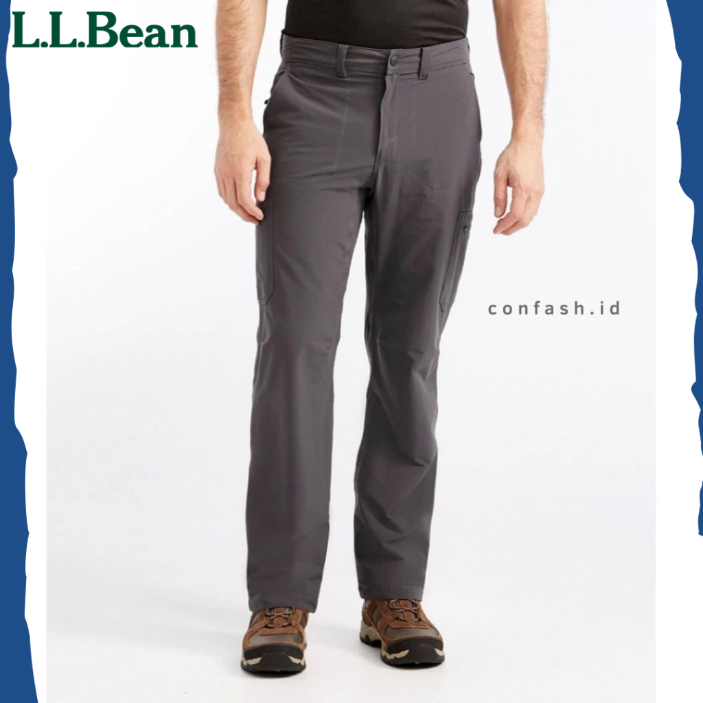 กางเกง LL Bean Cropa กางเกงเดินป่าเดินป่า Outdoor Mountain Cargo สีเทา Quick Dry Summit Casual