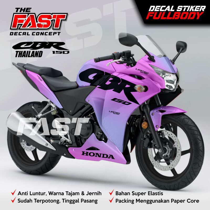 สติ๊กเกอร์รูปลอก CBR Thailand 150 สติ๊กเกอร์ CBR Thailand เต็มตัว Last Simple Vehicle RACING