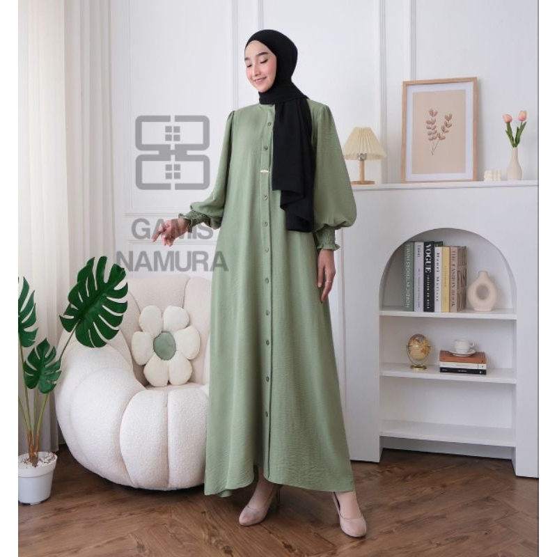 Katun Alvaro Fashion - ชุด Khimar Namura Cotton Air Flow / Cringkle