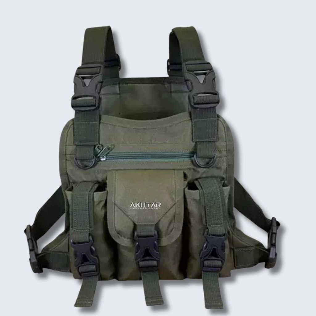 Akhtar Tactical Chest Bag Mens Chest Bag Sling Chest Rig Chest Bag - Slingbag