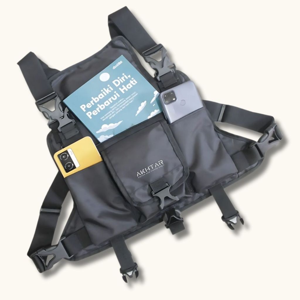 Akhtar Tactical Chest Bag Mens Chest Bag Sling Chest Rig Chest Bag - Slingbag