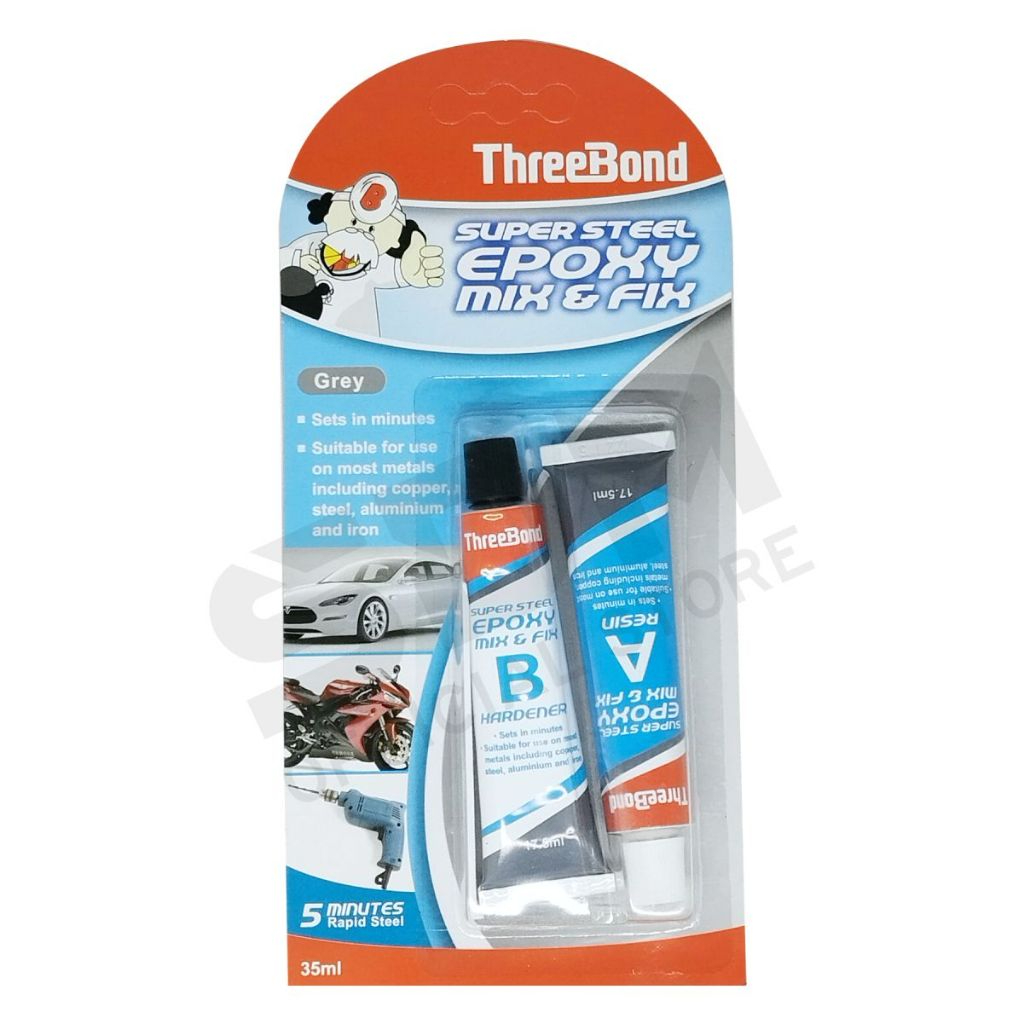 Treebond กาวอีพ็อกซี่ Mix & Fix กาวเหล็ก กาวผสมกาวกาว 5min 35ml