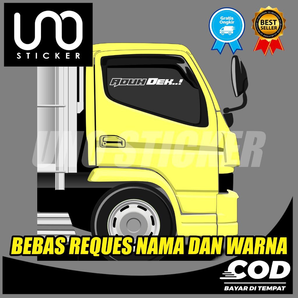 ขาย ADUH DEK TRUCK PICUP GLASS WRITING STICKER