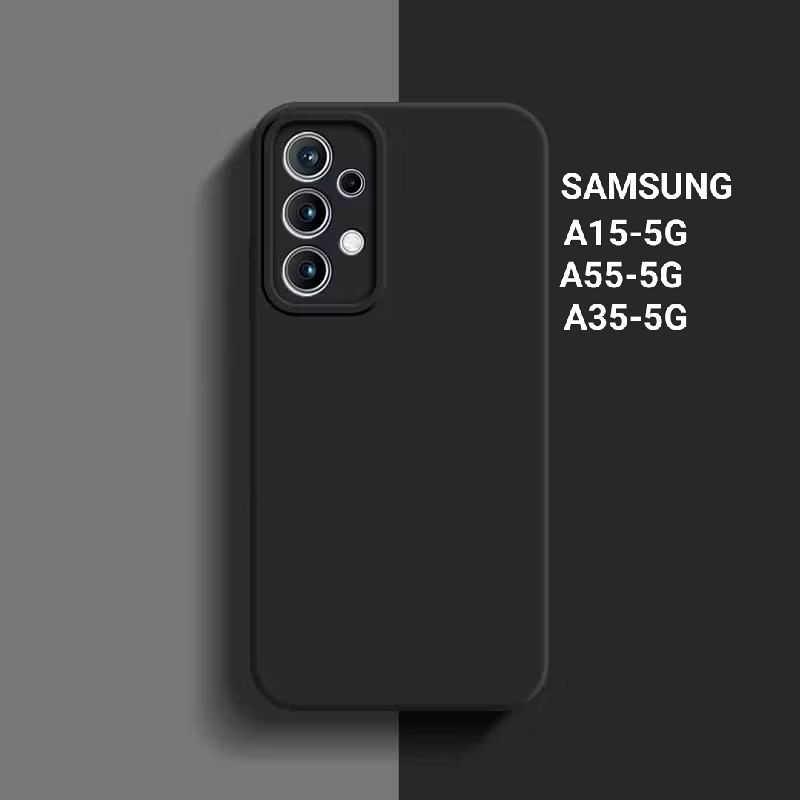 Dove softcase สีดํา SAMSUNG A15 5G A55 5G A35 5G A25 5G Case สีดําเต็มเดิม