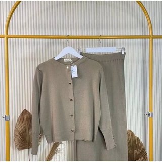 One Set Aira Cardigan & Rok rajut Wanita Premium-Stelan Wanita Terbaru