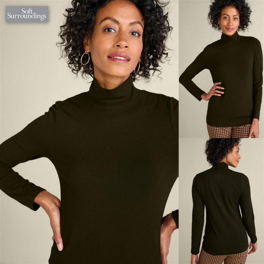 เสื้อยืดคอเต่าผู้หญิงแบรนด์ Top S0FT SURR0UND1NG Original ส่งออก Remainder