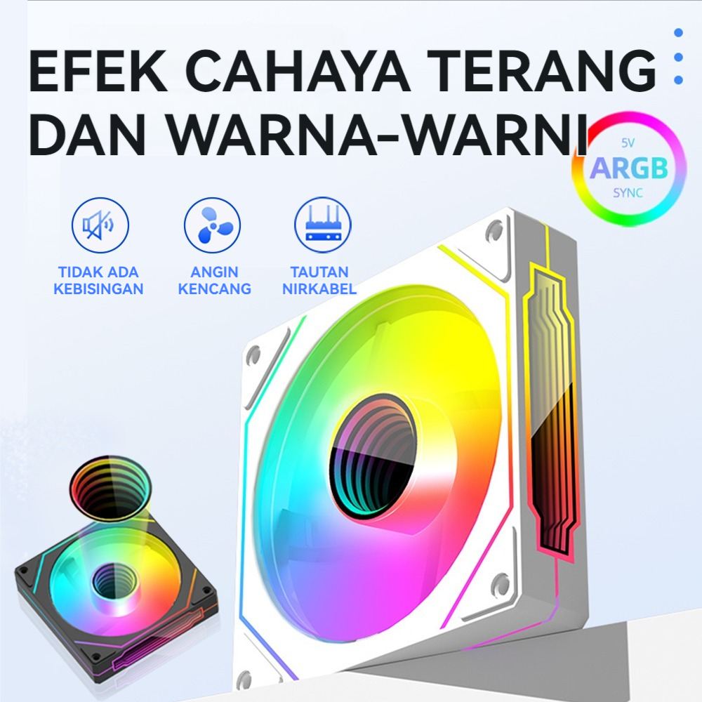 COOLMOON FAN CASING HIFROST PRISM 4PRO ARGB PWM SYNC 12CM