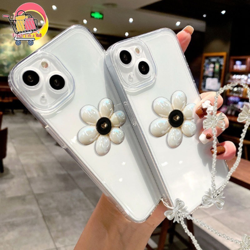 GC134ซิลิโคนClearกรณีดอกไม้Popขาตั้งสร้อยข้อมือเคสโทรศัพท์Softcase/ปลอกHpสําหรับOppo A98 A3 PRO A3X 