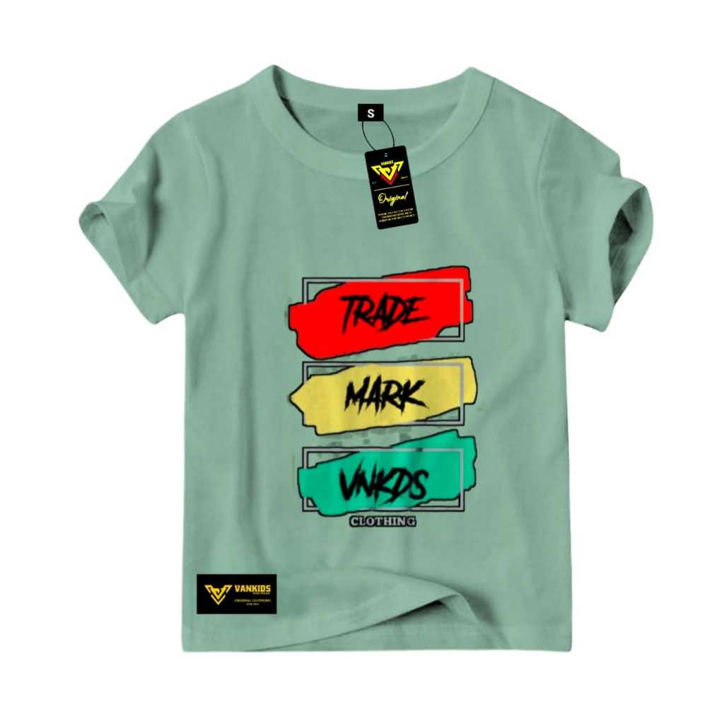 VANKIDS Distro เสื้อยืดสําหรับเด็กชายและเด็กหญิง Sage Comed Premium เสื้อเด็ก