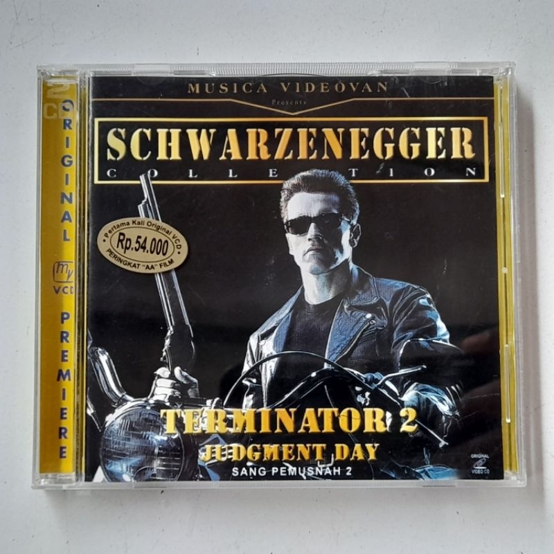 Terminator 2: วันพิพากษา Arnold Schwarzenegger (1991) 2 แผ่น ORIGINAL Carolco Pictures VCD VideoCD