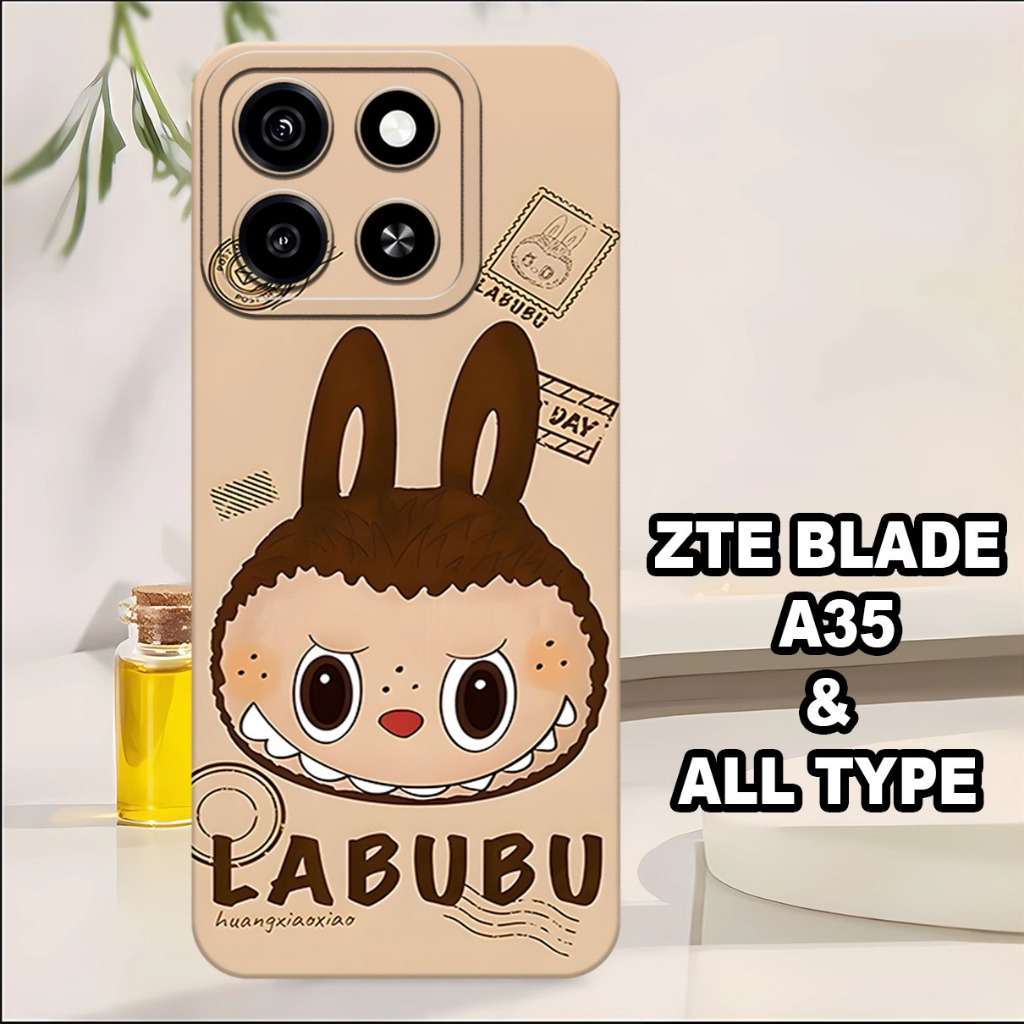 HP G57 - เคสกล้อง ZTE Blade A35 Softcase 2024 - CUTE MOTIF - วัสดุยางยืดหยุ่น - เคส ZTE Blade A35 - 