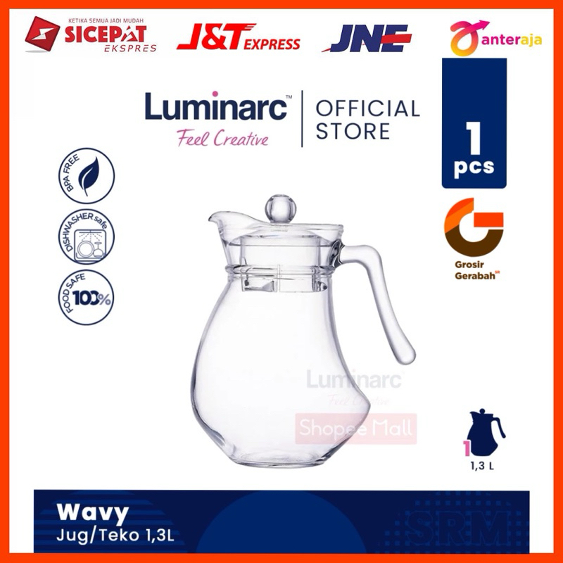 LUMINARC แก้วน้ํา Lumarc kan air ฝา wid 1300ml g2673