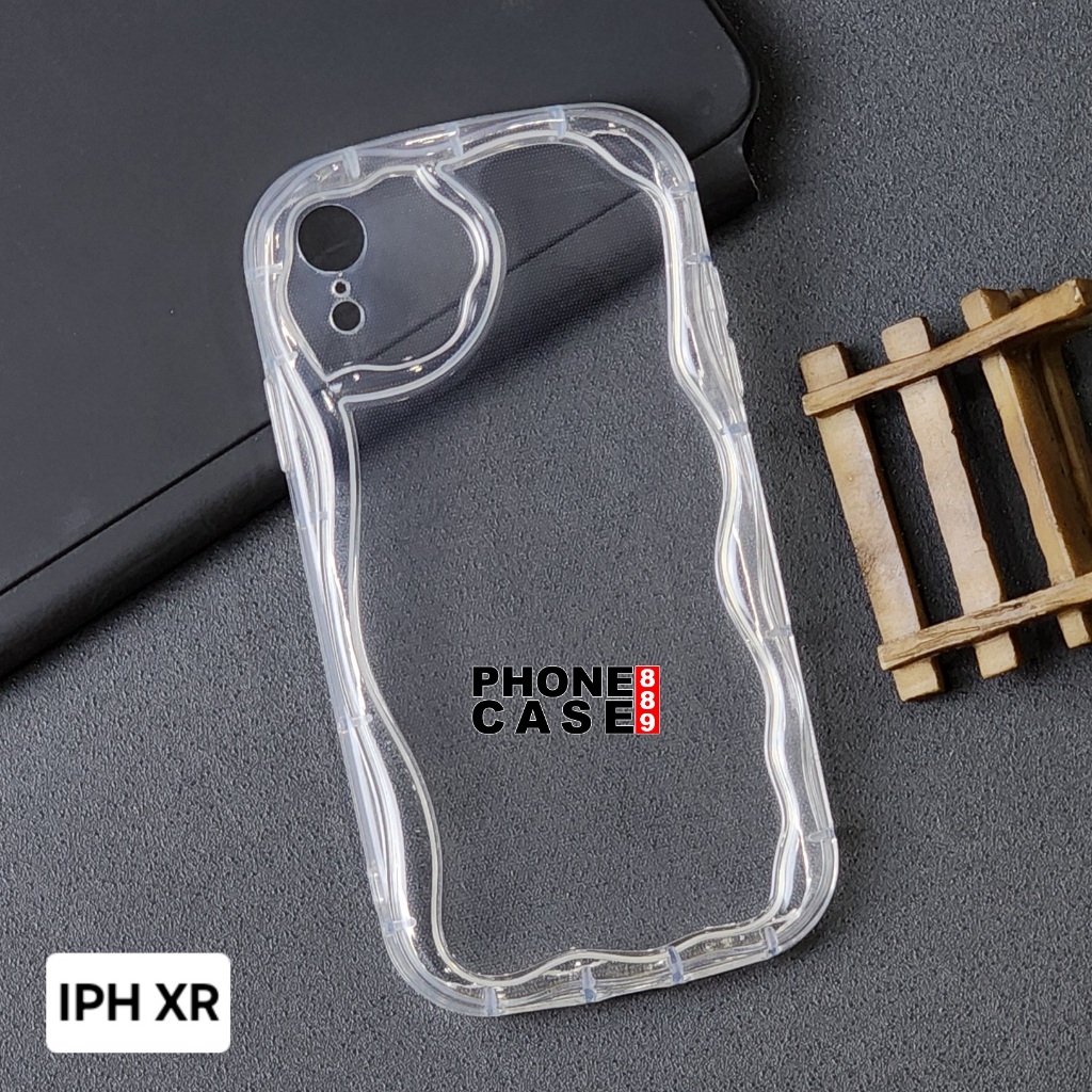 CASE IPHONE XR SOFT CASE MELTING WAVY CHROME CASE G01 IPHONE XR