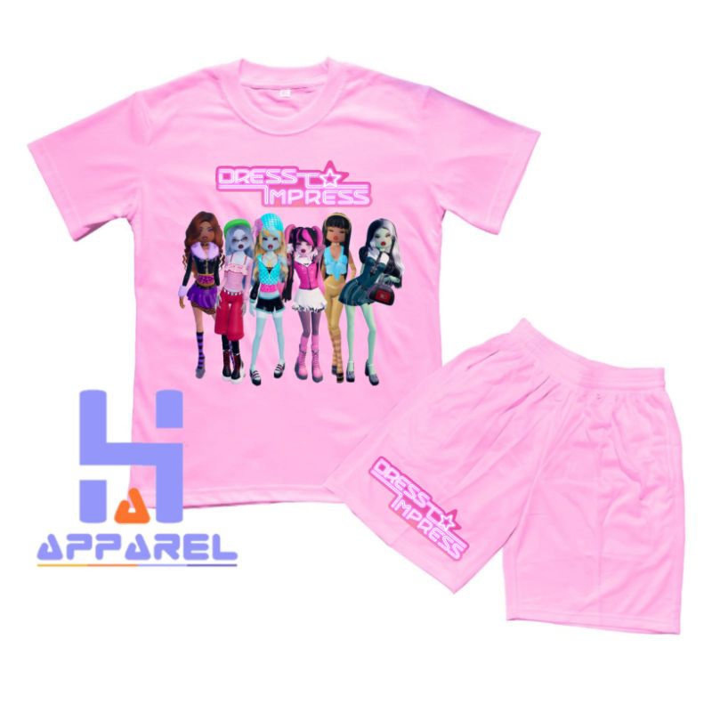 CHILDRENS CLOTHINGS T-SHIRTS DRESS TO IMPRESS ROBLOX DTI SET