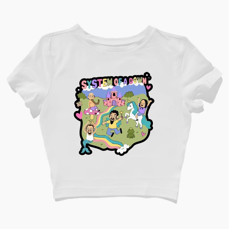 CROP TOP SOAD - SYSTEM OF A DOWN | Art sean Solomon METAL BAND ROCK MUSIC | กรันจ์ | เสื้อครอป | CRO