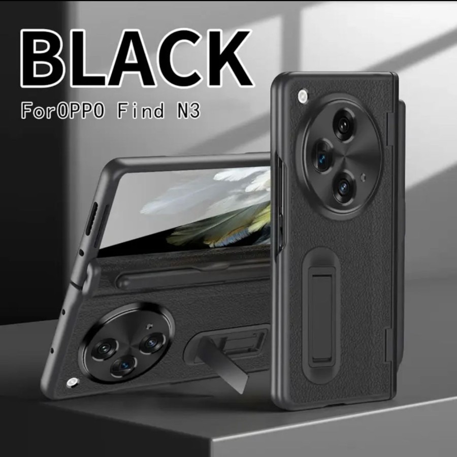 เคส Oppo FIND N3 -FOLD ขาตั้งหรูหรา Original Hard Cover ที่วางปากกา Slotpen ฟรีปากกา Stylus FIND N3 