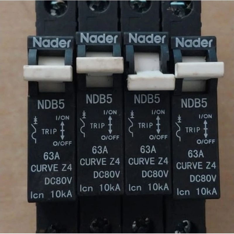 Mcb dc nader 63A 80vdc สินค้าใหม่