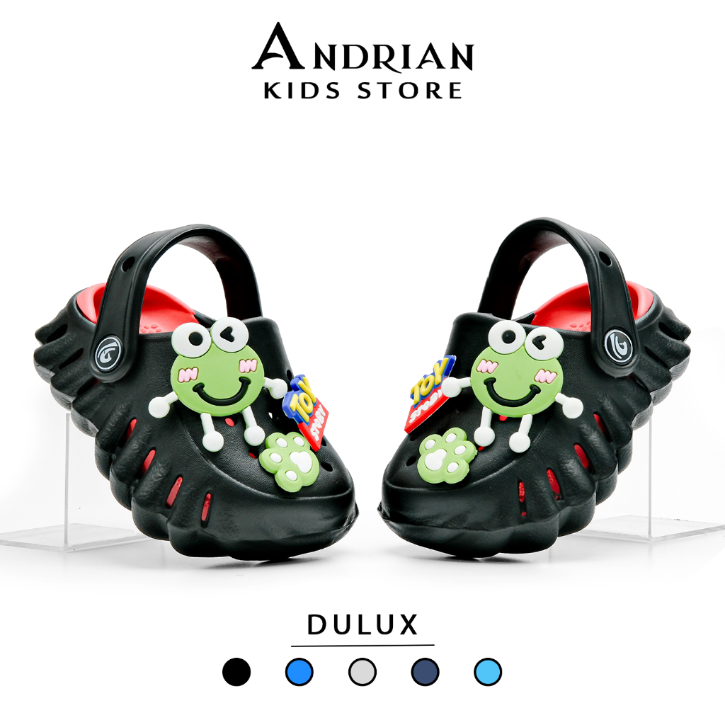 รองเท้าแตะเด็กชาย Baim พร้อมตัวอักษรกบ Jibbitz 1-6 ปี - ร้านเด็ก Andrian