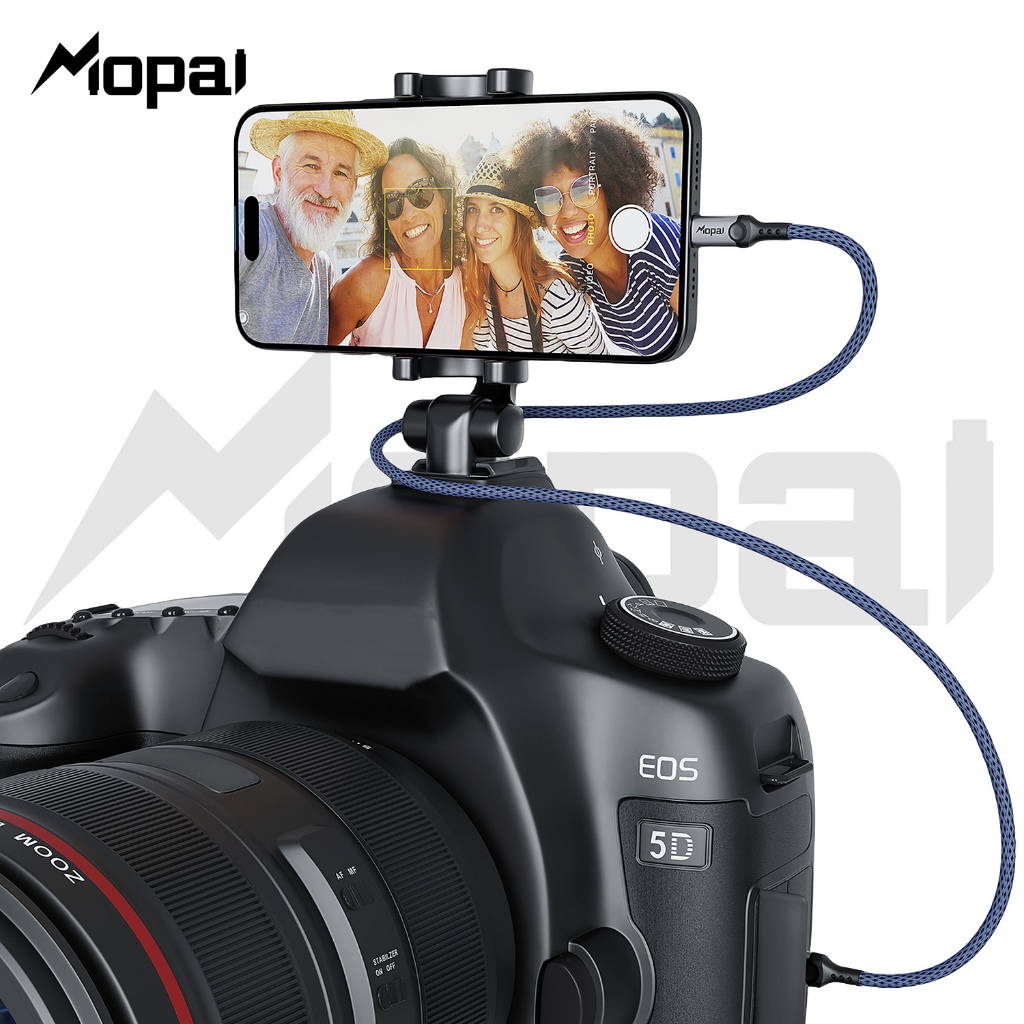 กล้อง Mopai เป็น iPhone OTG Data Cable กระจกและถ่ายเทภาพ/วิดีโอจากกล้องเป็น iPad Lightning