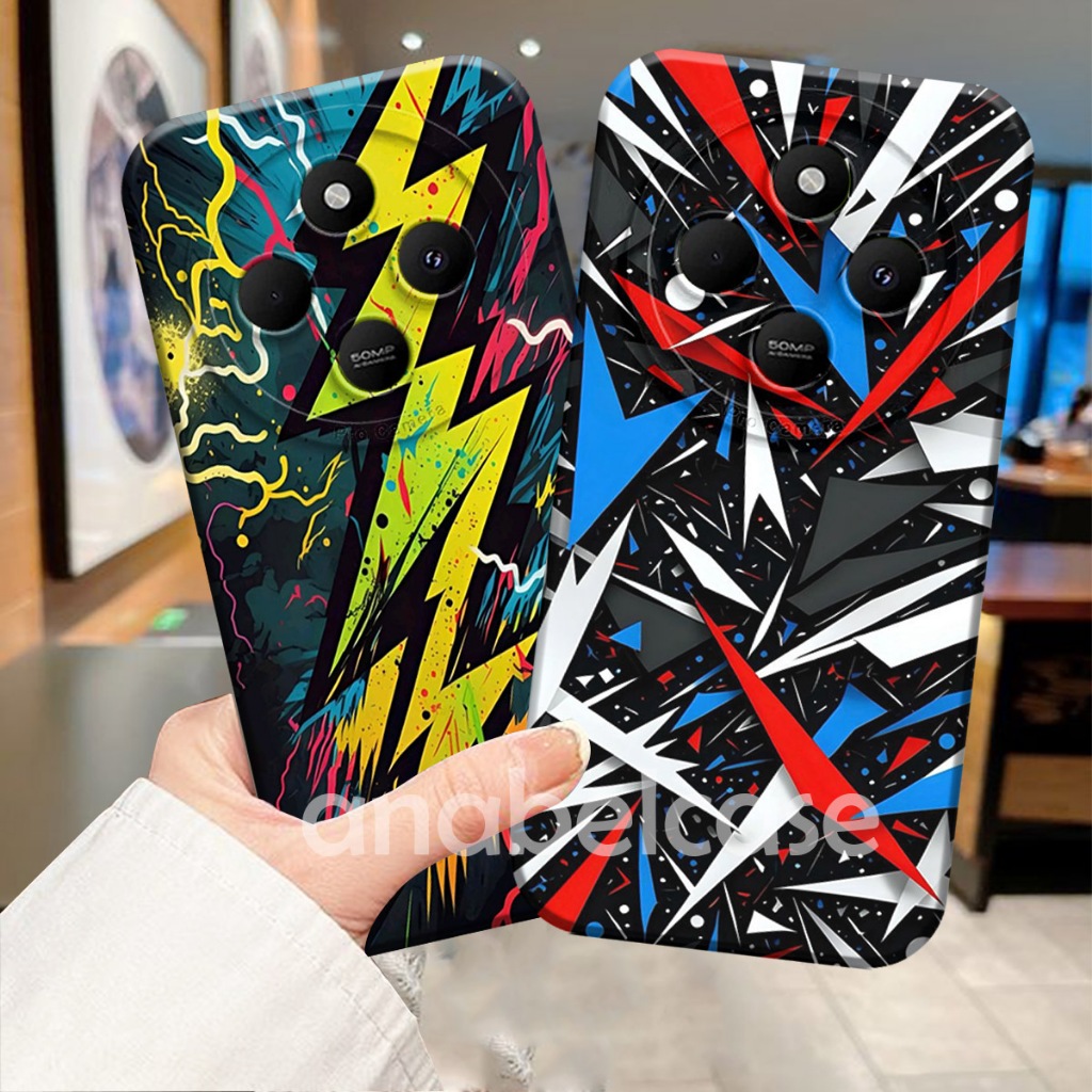HP SOFTCASE REDMI 14c 4G 2024 13c 12c A3 9c 9a 10c 10a Poco c40 c65 ใหม่ล่าสุด Cool Abstract Motif -