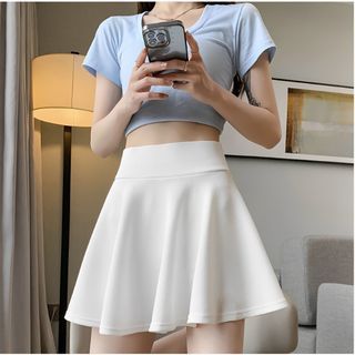 Koren Mini Skirt / Rok Mini Kekinian / Rok Pendek Olahraga Short Skirt Flare