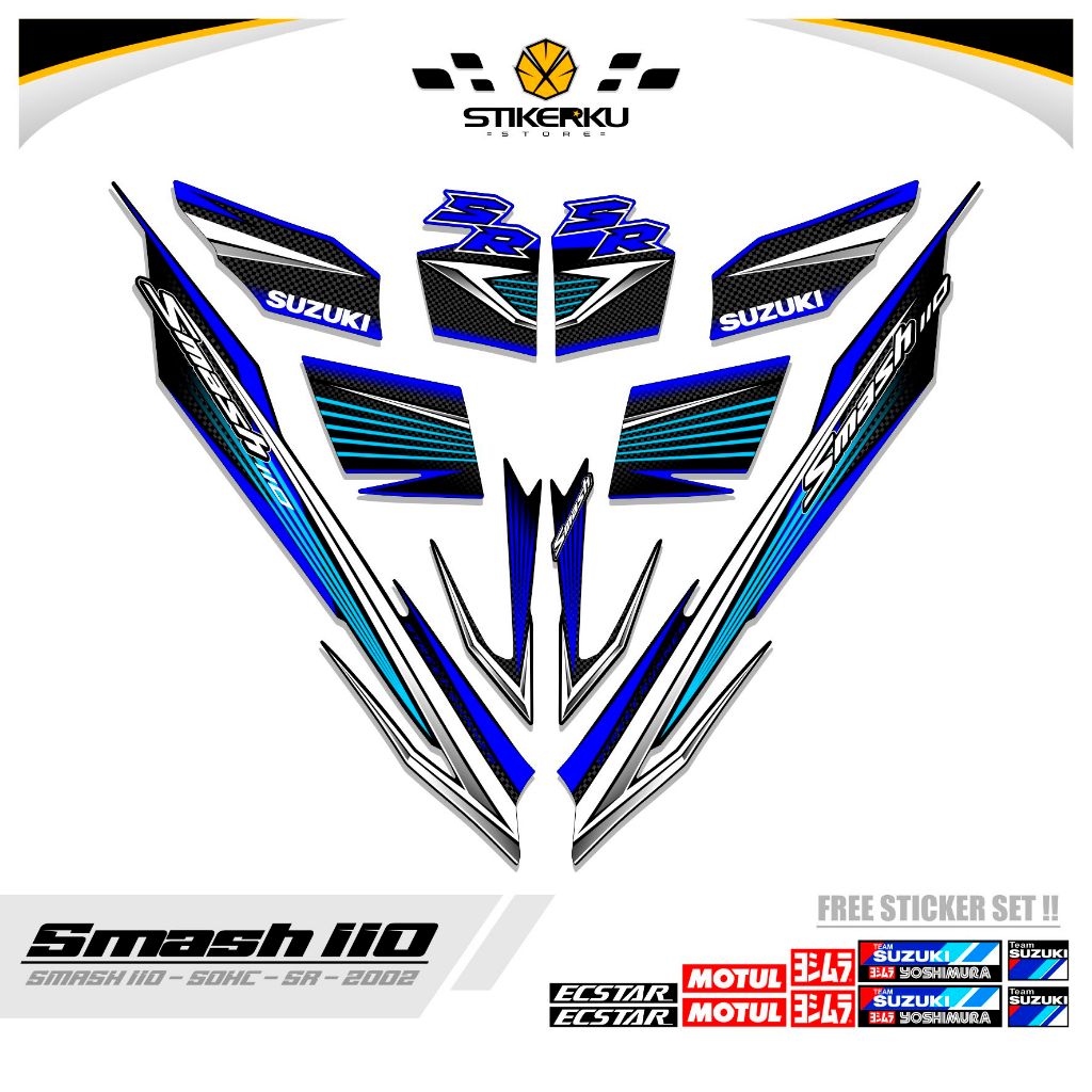 สติ๊กเกอร์ SMASH 110 R / MTF 9 / STRIPING SMASH 2002 / สติ๊กเกอร์ SR / สติ๊กเกอร์ / STREET / STIPING