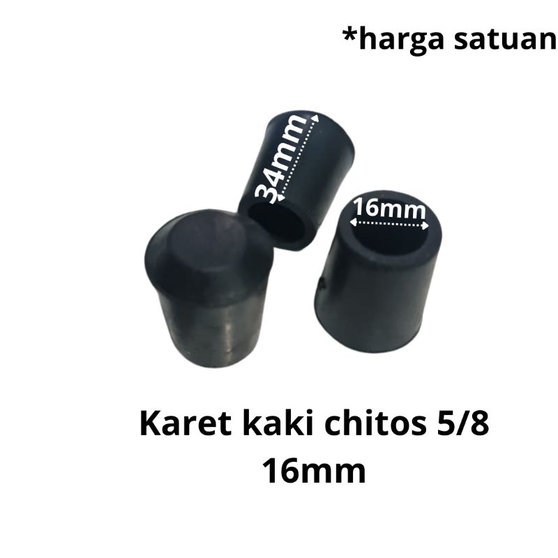 CHITOSE/COP 5/8 INCH 16MM FOOT RUBBER/FOOT MAT/TABLE/CHAIR FOOT MAT