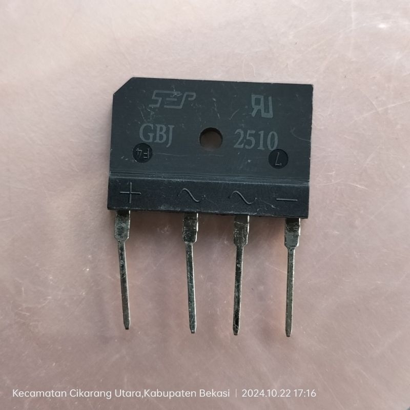 Gbj2510 = KBJ2510 DIODE BRIDGE 2510 25A1000V