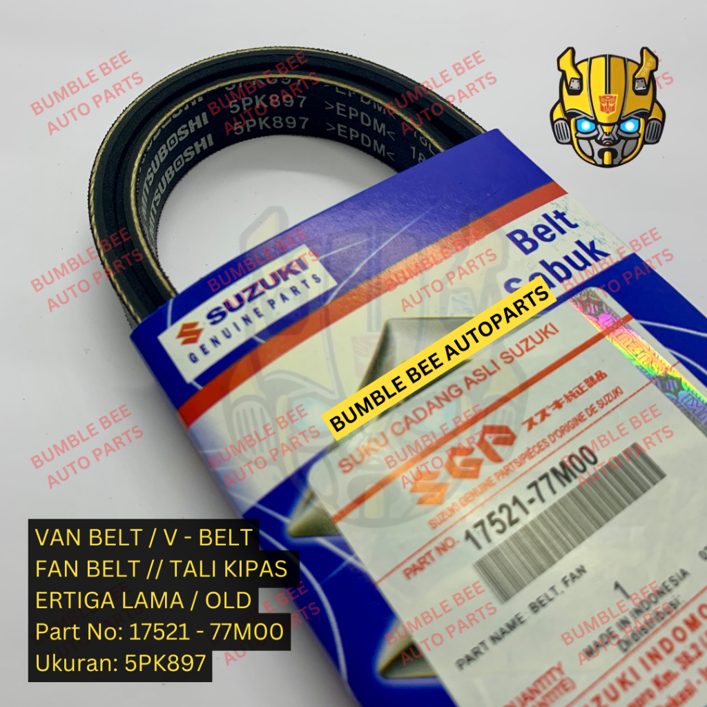 VAN BELT FAN BELT - 5PK897 - ERTIGA OLD - 17521-77M00 - V BELT - FAN BELT - 5PK 897