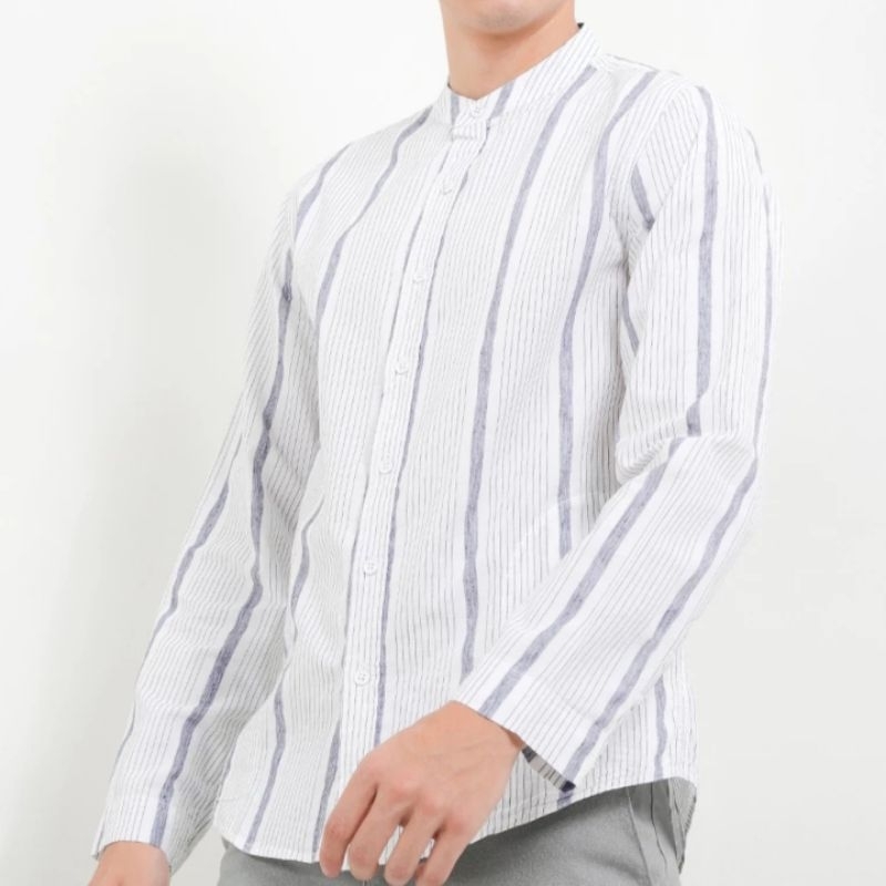 KEMEJA Cardinal Mens Koko Shirt Cardinal Jeans แขนยาว