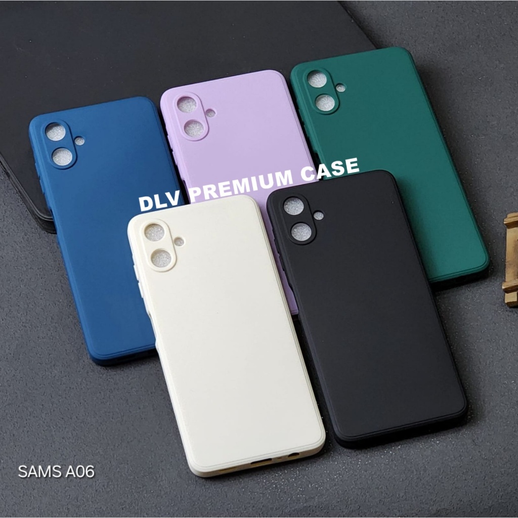 SAMSUNG A06 CASE MACAROON SQUARE EDGE SOFT CASE LIQUID EDGE SAMSUNG A06 MS-1