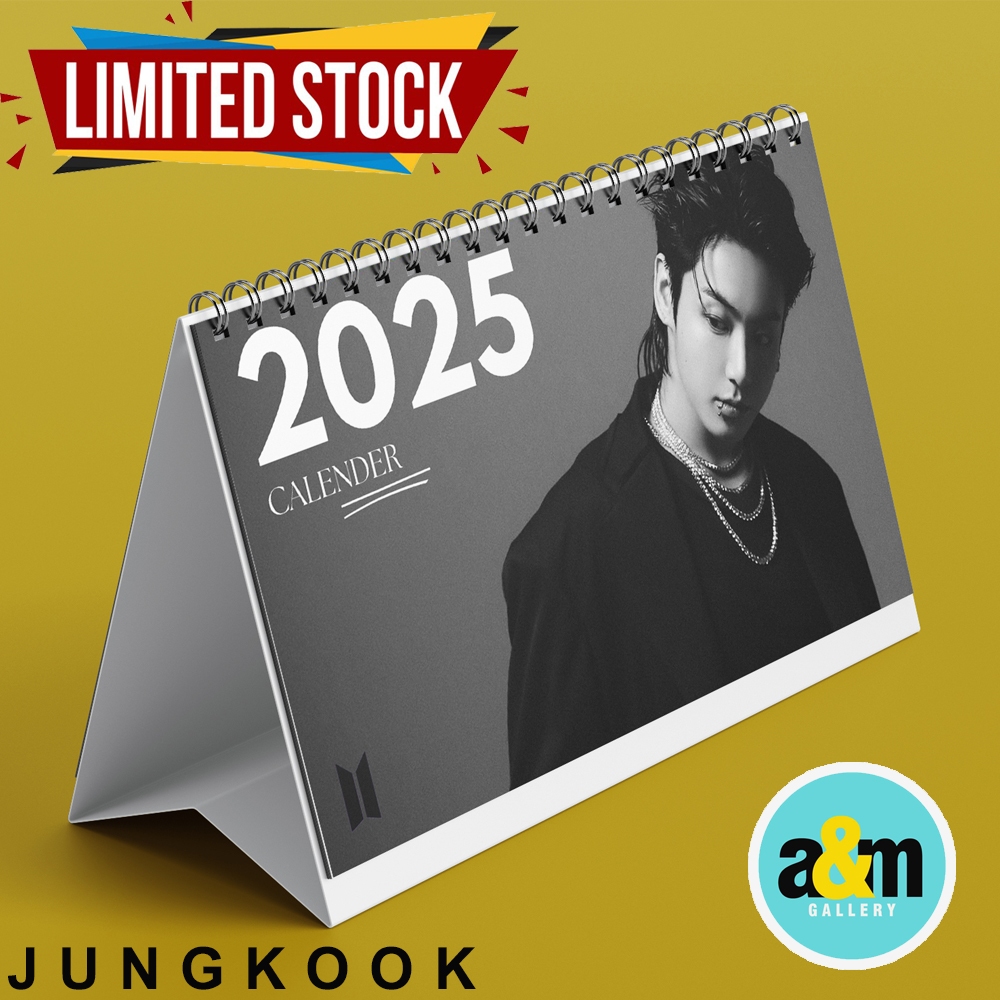 A&m JUNGKOOK BTS Calendar ปฏิทินตั้งโต๊ะ 2025 ปฏิทิน K-POP ปฏิทิน