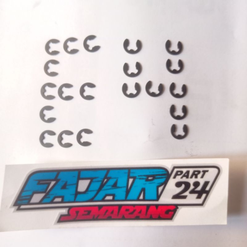 คลิป SNAP RING DOUBLE CLASP 4 MM E4 BEAT FI K1A SCOOPY DONUT K2F GENIO K0J เหล็ก