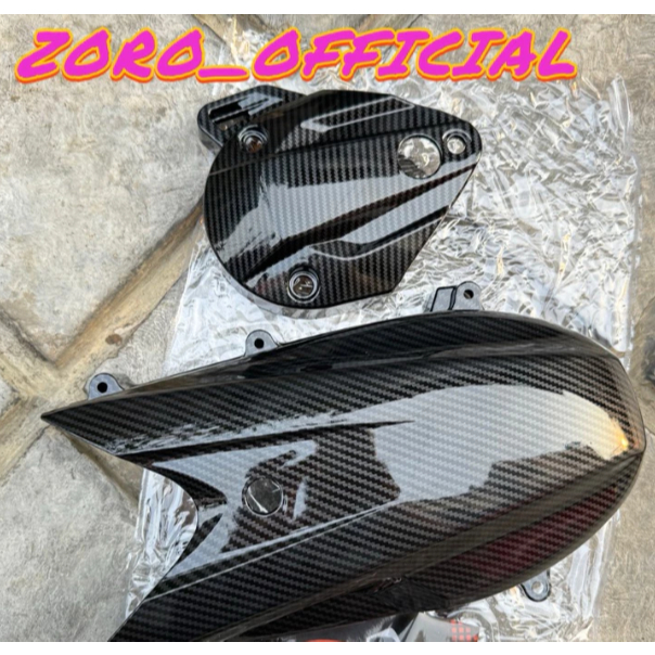 "Carbon Cvt Snail Cover & Carbon CVT Cover สําหรับ Vario 125 KZR & Vario 125 Techno - ZORO"