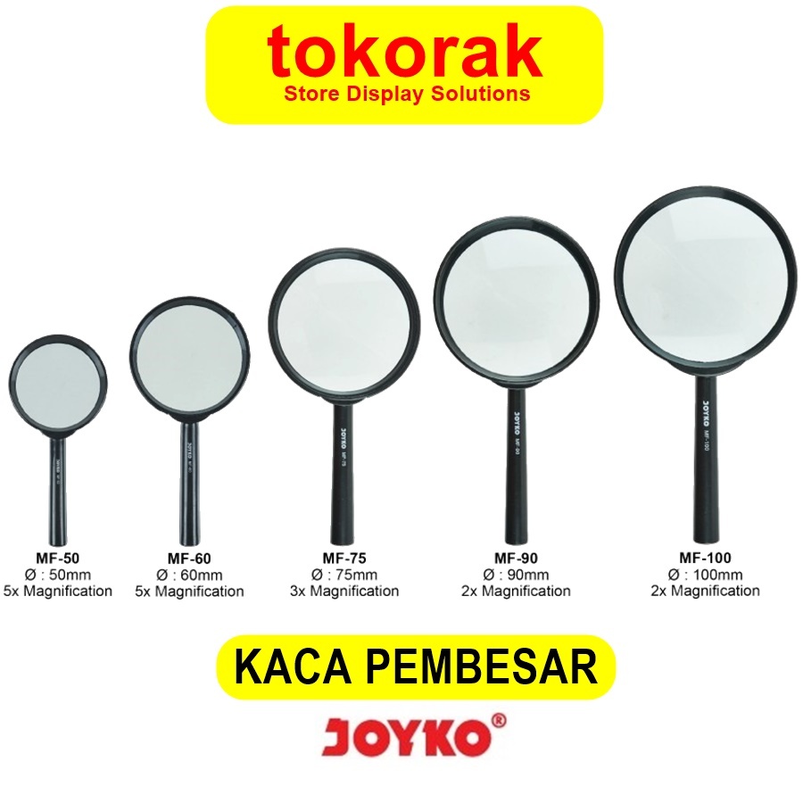 JOYKO MF 50 60 75 90 100 MAGNIFYING แก้ว LUP MAGNIFYING แก้ว MM MF50 MF60 MF75 MF90 MF100
